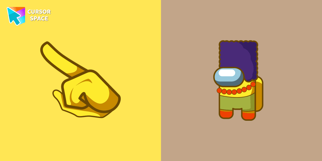 Among Us Marge Simpson Character cursor